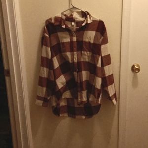 Plaid button up.